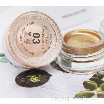 Hochpigment Make -up -Privaditionsetikett Cream Gelee Highlighter